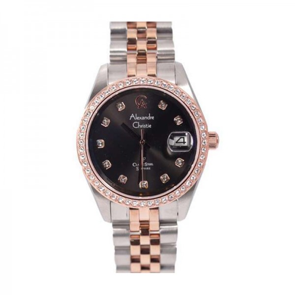 Alexandre christie AC 5012 Silver Rosegold Black Man MDBTRBA Alexandre christie AC 5012 Silver Rosegold Black Man MDBTRBA